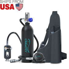 1L Scuba Tank Lung Tank Diving Tank,30-35Min Portable Underwater Breathing