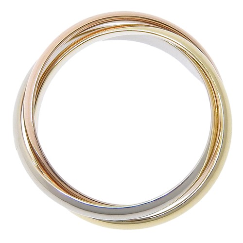 CARTIER Trinity Ring K18 Gold (YGxPGxWG) #4.1(US Size) 4.1g Women - Picture 3 of 6