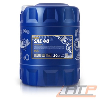 MANNOL 20 L SAE 40 MOTORÖL MINERALISCH FÜR API CH-4 SJ