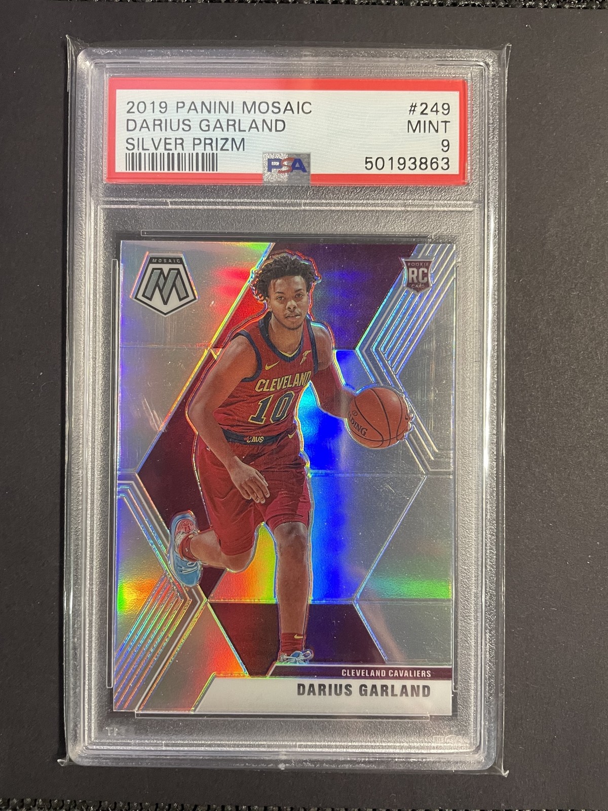 2019 Mosaic #249 Darius Garland RC Silver Prizm PSA 9