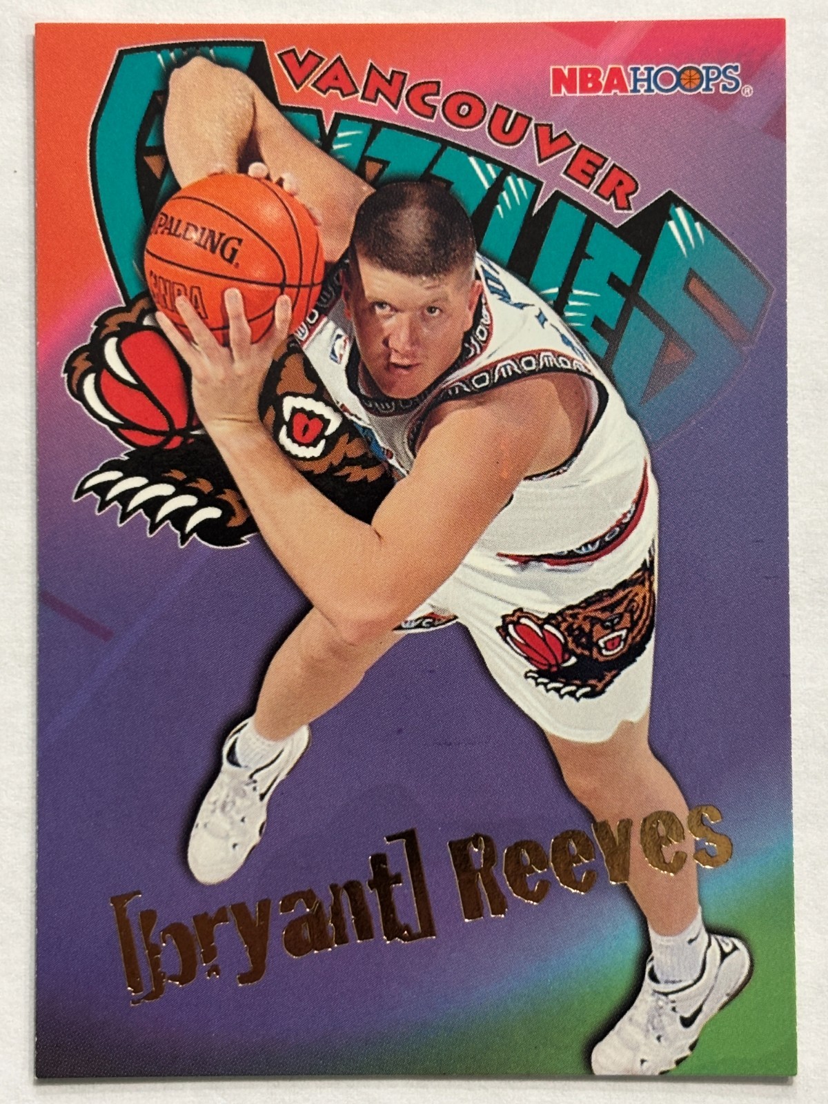 1995-96 NBA Hoops #356 Bryant Reeves Vancouver Grizzlies