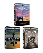 Ken Burns Documentary Collection The Civil War The Vietnam War & The War DVD Set