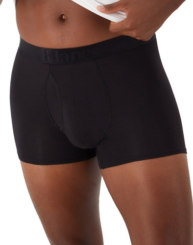 Hanes Originals Ultimate SuperSoft Trunk Unterwäsche für Herren, Schwarz, 3er-Pack - Bild 8 von 10