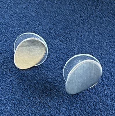 Kelim Design Sterling Silver Modernist Style Earrings 