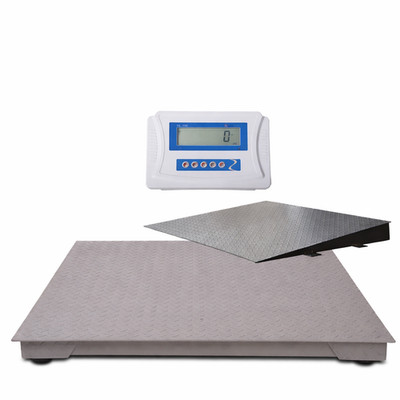 Heavy Duty 48''x48'' Pallet Floor Scale 5000 lb with Ramp & Indicator