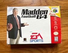 Madden Football 64 for Nintendo 64 Complete with Box and Manual. Tested & Works