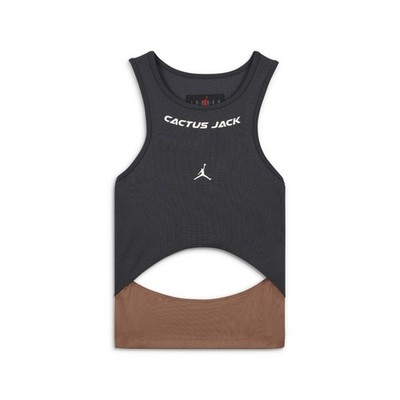 Air Jordan x Travis Scott Damen Tank Top Smoke Grey Archaeo Brown DX6172-070