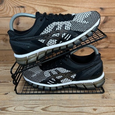 Asics Turnschuhe Damen UK 5 Gel Quantum 360 Knit schwarz weiß Laufen Fitnessschuhe