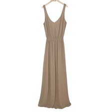 Show Me Your Mumu Kendall Maxi Dress in Dune Chiffon Size Medium