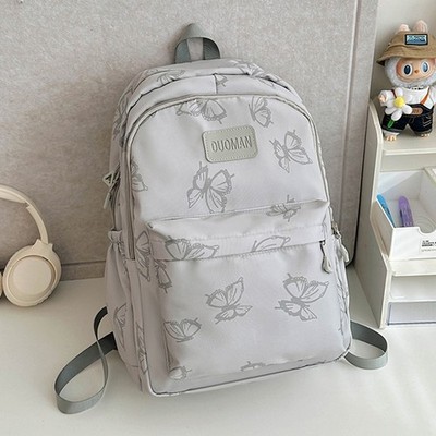 Simple Large Capacity Backpack Stylish Laptop Backpack Cute Girl Travel Backpack
