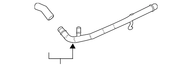 Tubo de entrada de radiador genuino GM 12659310 Foto 2 de 3