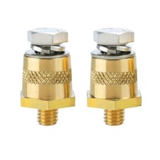 Ampper M8 Thread Male Brass Battery Terminal Charging Posts, M8 Battery Post ...