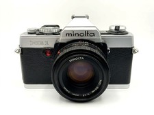 Minolta XG 1 50mm f/1.7 Kit Set Analog SLR 35mm Camera Lens Body Good Condition