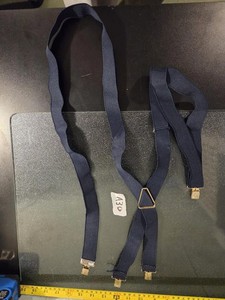 Navy Blue X-Back Adjustable Suspenders | Daiso - Made in Japan