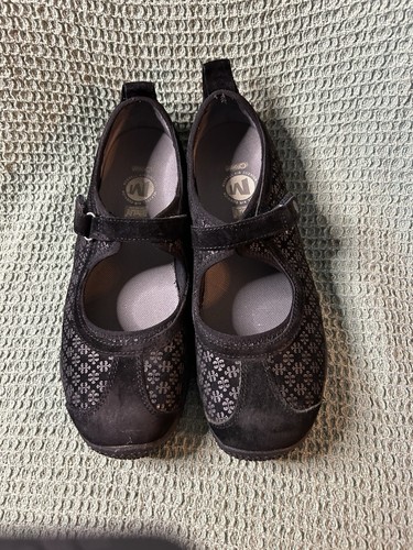 Merrell Circuit MJ schwarz Print Mary Jane Qform Ortholite Schuhe J75032 Größe 8,5 - Bild 2 von 8