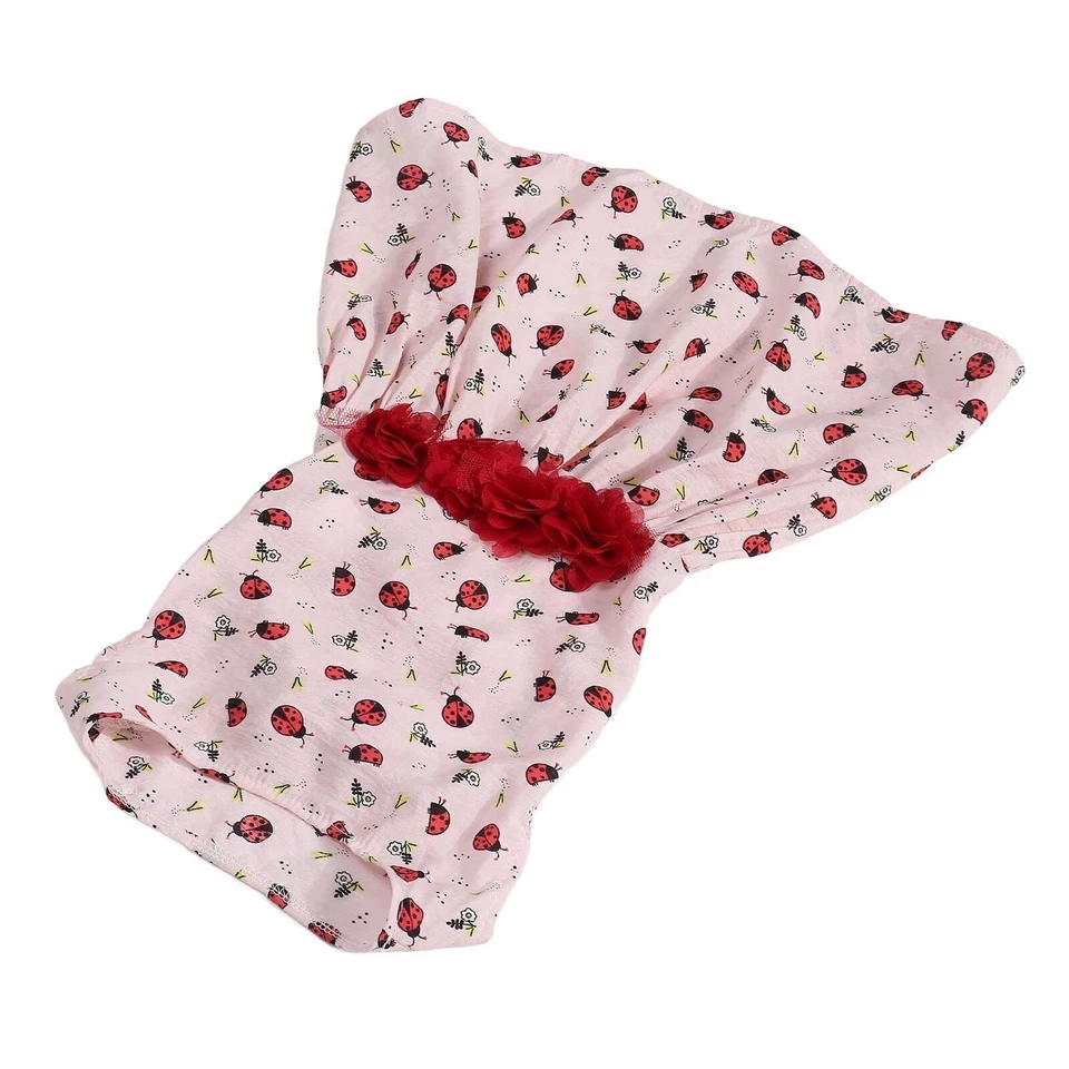 Vestido para Perro Lindo Ladybug y Patrón de Hierba Cómodo Transpirable Mascota Cachorro Niña Foto 2 de 4