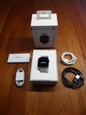 Huawei Watch Fit 3 Set | Smartwatch | NFC Edition | SLO-B19 | Grey, sehr gut