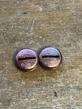Vintage Sugino Red Crank Dust Caps 80s BMX MTB Red Anodized Aluminum