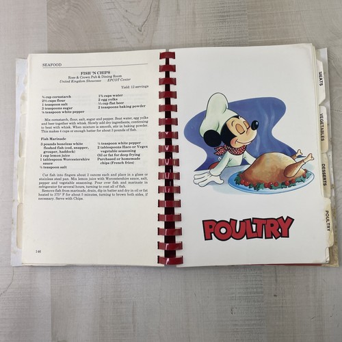 VINTAGE 1986 WALT DISNEY KOCHEN MIT MICKEY UM UNSERE WELT SPIRALKOCHBUCH - Bild 11 von 19