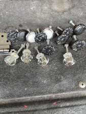 Lot of 14 VINTAGE CABINET HARDWARE Pulls Acrylic.