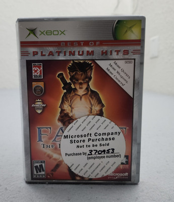 Fable: The Lost Chapters Microsoft Employee Demo Xbox, 2005 Complete CIB RARE