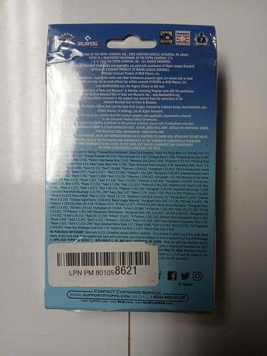 2022 Topps Series 1 Baseball EXCLUSIVE HUGE 67 Cards Factory Sealed Hanger Box - Picture 5 of 7