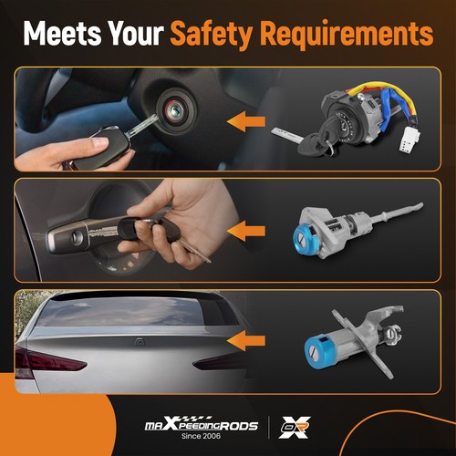 Ignition Switch & Door Lock Cylinder W/2 Keys For Hyundai Sonata 15-19 - Foto 4 di 20