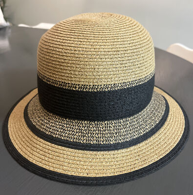 Elegant Tan and Black Women\'s Straw Hat Women main image 2
