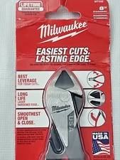 NIB - Milwaukee MT508 8" Diagonal Dipped Grip Cutting Pliers - Made In USA