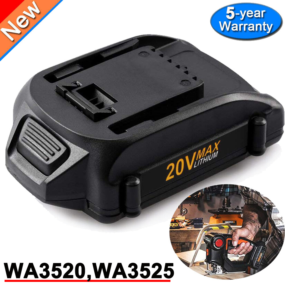 WORX WA3575 20V 4.0AH Li-ion Battery Compatible with WA3525 WA3520 WG166 WG151s WG155s  