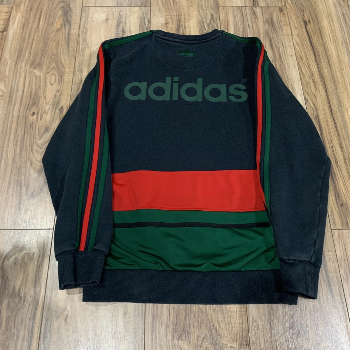 Adidas Originals Trefoil G U C C I Colorway Crewneck Sweatshirt Men s Medium
