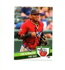 Luis Almanzar signed autograph 2021 Fort Wayne Tincaps baseball card Padres!