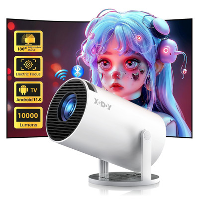 4K UHD Mini Smart Beamer 5G WiFi Bluetooth Projektor LED Android Heimkino XGODY