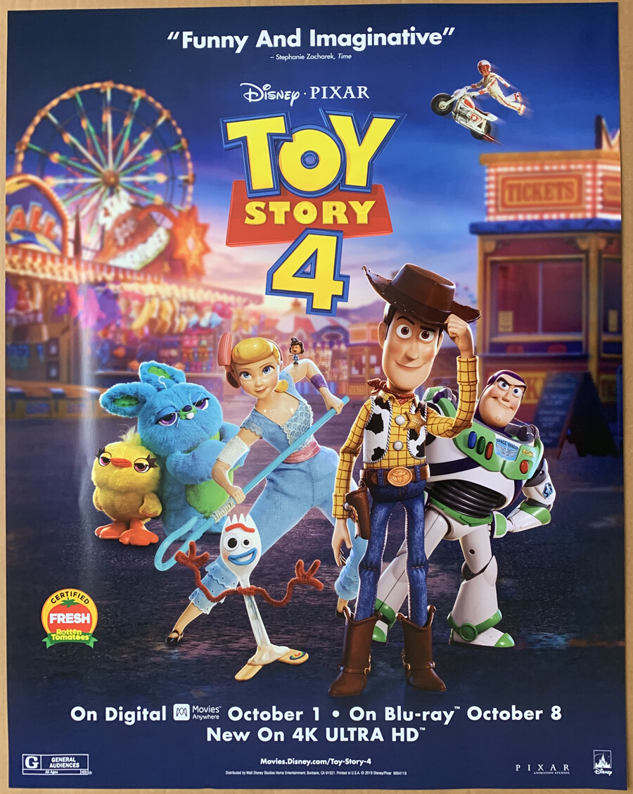 TOY STORY DVD MOVIE POSTER Sided ORIGINAL MINI 22X28 DISNEY