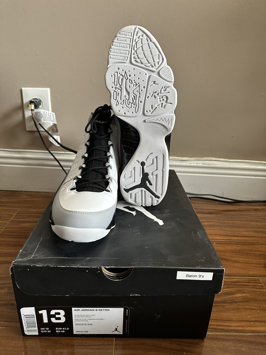 Air Jordan 9 Retro Barons Grey Black Size 13 Jordan 9 Retro  main image 2
