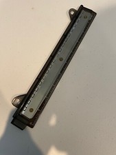 10 inch Binder Hole Punch Ruler Grey Transparent