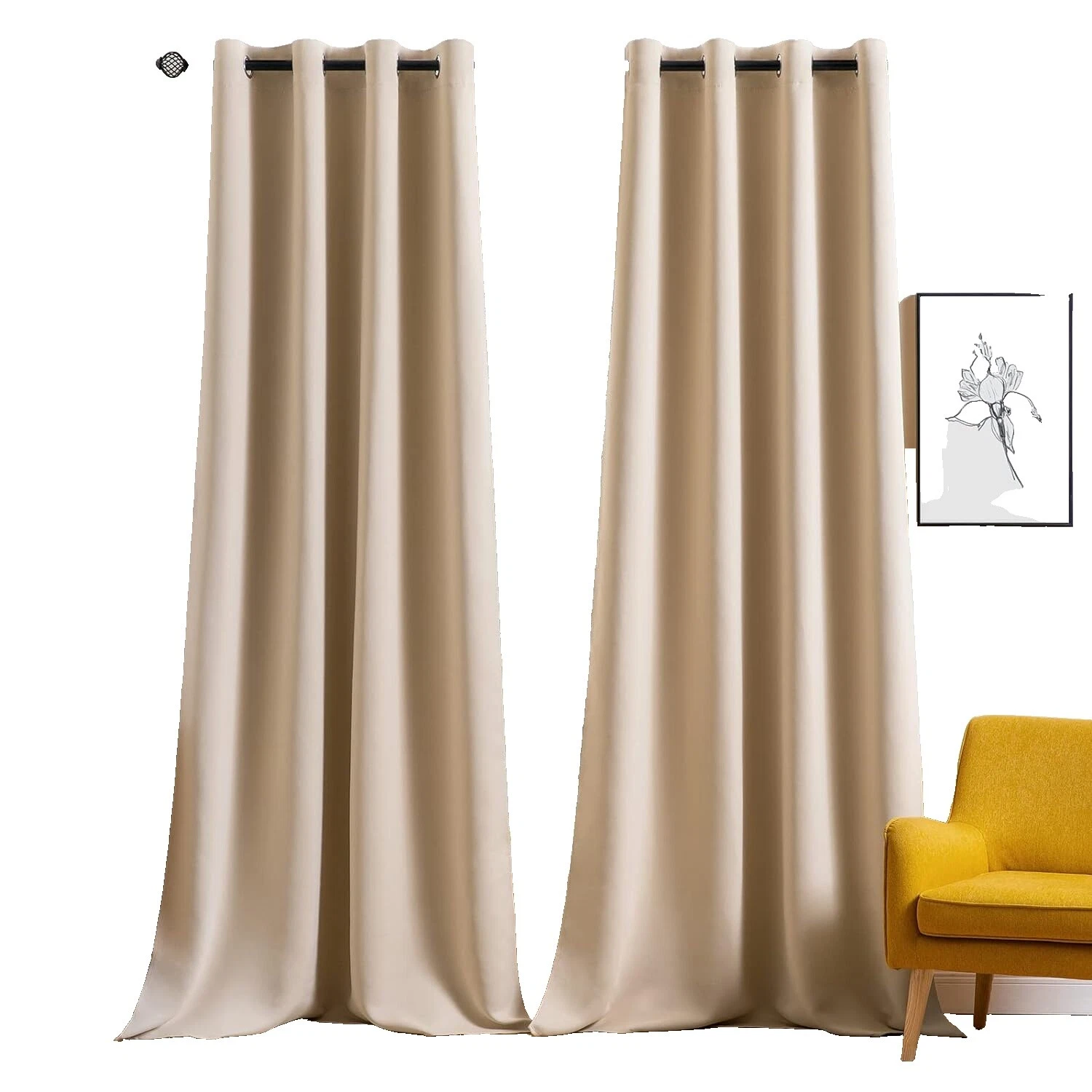 Floral Modern Window Curtains & Drapes Blackout