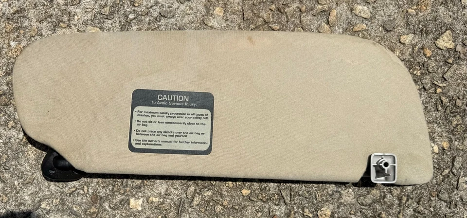 Dodge Ram 1500 2500 1994-2001 lado del conductor gris tela izquierda parasol parasol OEM Foto 2 de 2