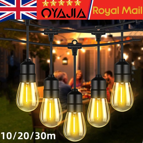 HEAVY DUTY FESTOON E27 IP65 WATERPROOF LED OUTDOOR GARDEN STRING LIGHTS