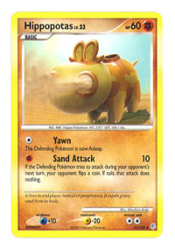 Hippopotas - 51/130 - Uncommon x1 - NM-Mint - DP Diamond and Pearl