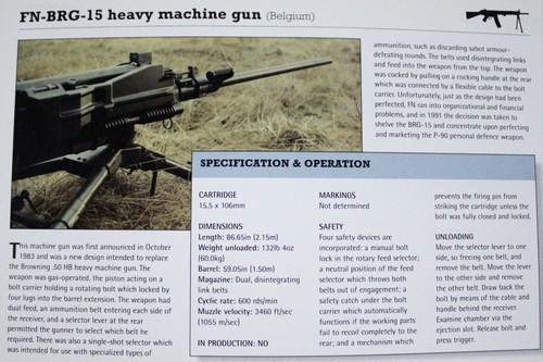 FN Machine Gun Picture Out of Print Firearm Details Info Spec Sheet