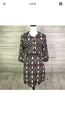 EUC Holding Horses Anthropologie Abstract Printed Dress Size 0