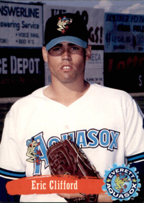 1995 Everett Aquasox Team Issue #4 Eric Clifford Chandler Dobson Arizona AZ Card