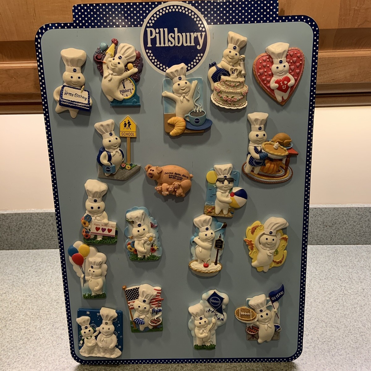 Pillsbury Doughboy Kitchen Decor Magnetic Board Willabee & Ward