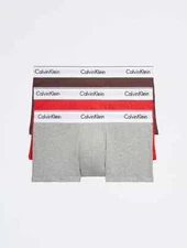 Calvin Klein NB1085941 3-Pack Modern Cotton Stretch Low Rise Trunk  XL