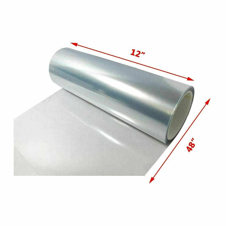 Película de vinilo transparente antiarañazos protección parachoques faros coche 12" x 48" Foto 2 de 4