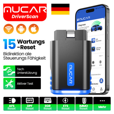 MUCAR DriverScan Diagnosegerät OBD2 KFZ Fehler Scanner Alle Systeme 2026 NEW
