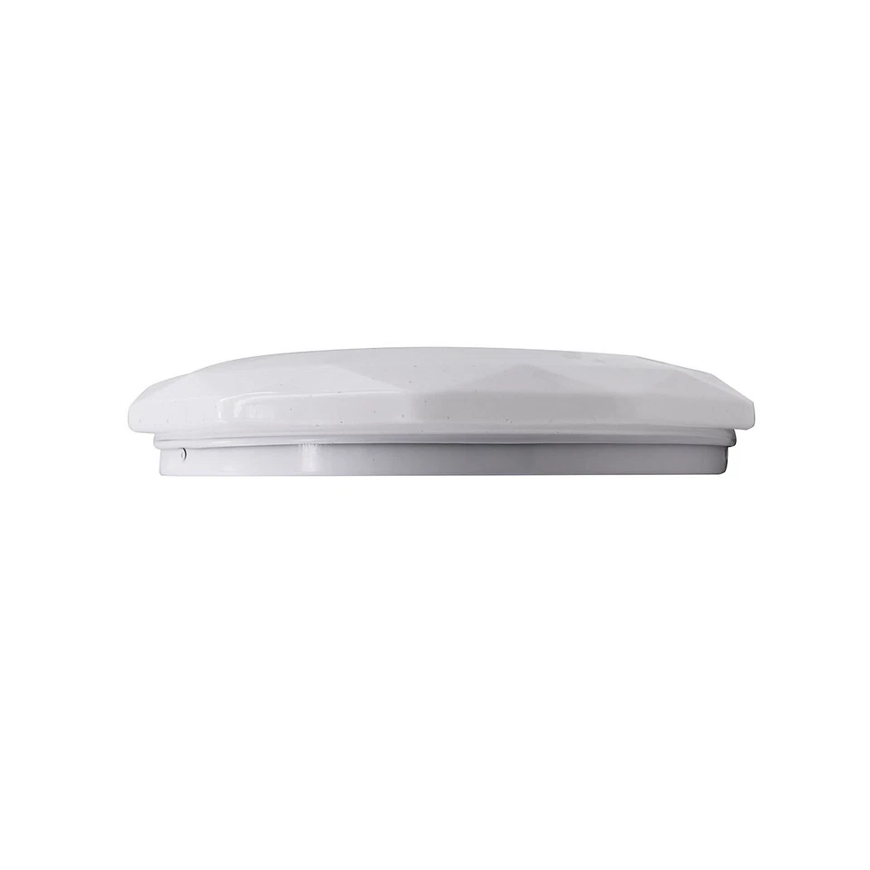 PLAFONIERA ROTONDA POLIGONALE A LED 48W EFFETTO STELLATO DIAMETRO 490 MM SILAMP - Immagine 4 di 4