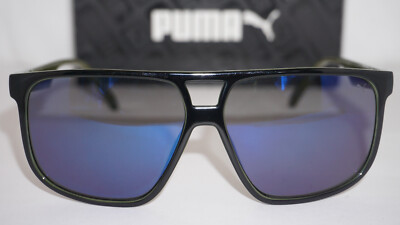 PUMA New Sunglasses TEPITO V3 Black Black Blue PU0200S 003 60 13 145