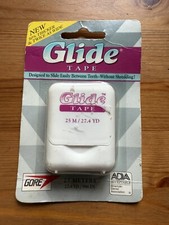 Vintage Original Glide Tape Dental Ribbon Floss By Gore 27.4 Yards USA Made